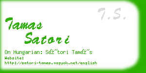 tamas satori business card